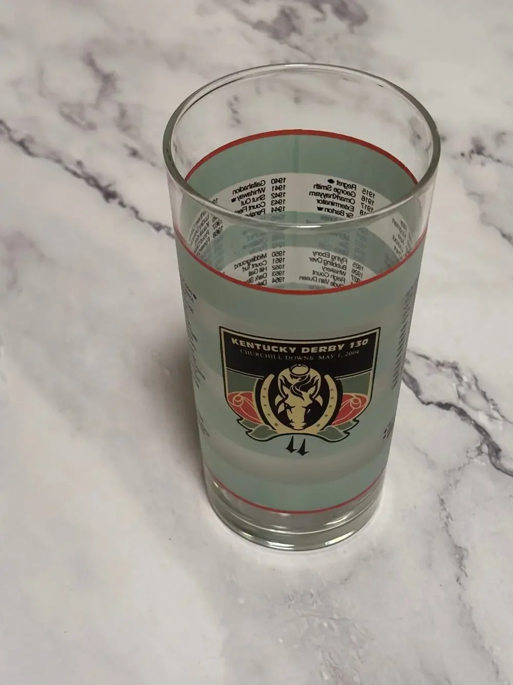2004 Kentucky Derby Official 130 Churchill Downs Vintage Julep Glass Louisville